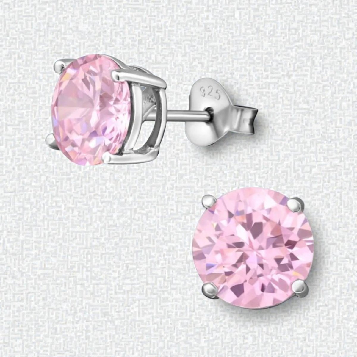 Tijdloze Ronde Oorbellen van Zilver Zirkonia - Aramat Jewels - Oorbellen - cadeautip