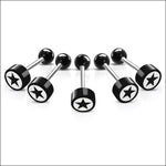 Stalen Tongpiercing Logo Piercing Ster | Lichaamssieraden