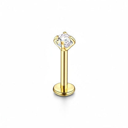 Tragus Helix Piercing Goudkleur AB Zirkonia 6mm 1.2mm - Aramat Jewels - Piercings - cadeautip