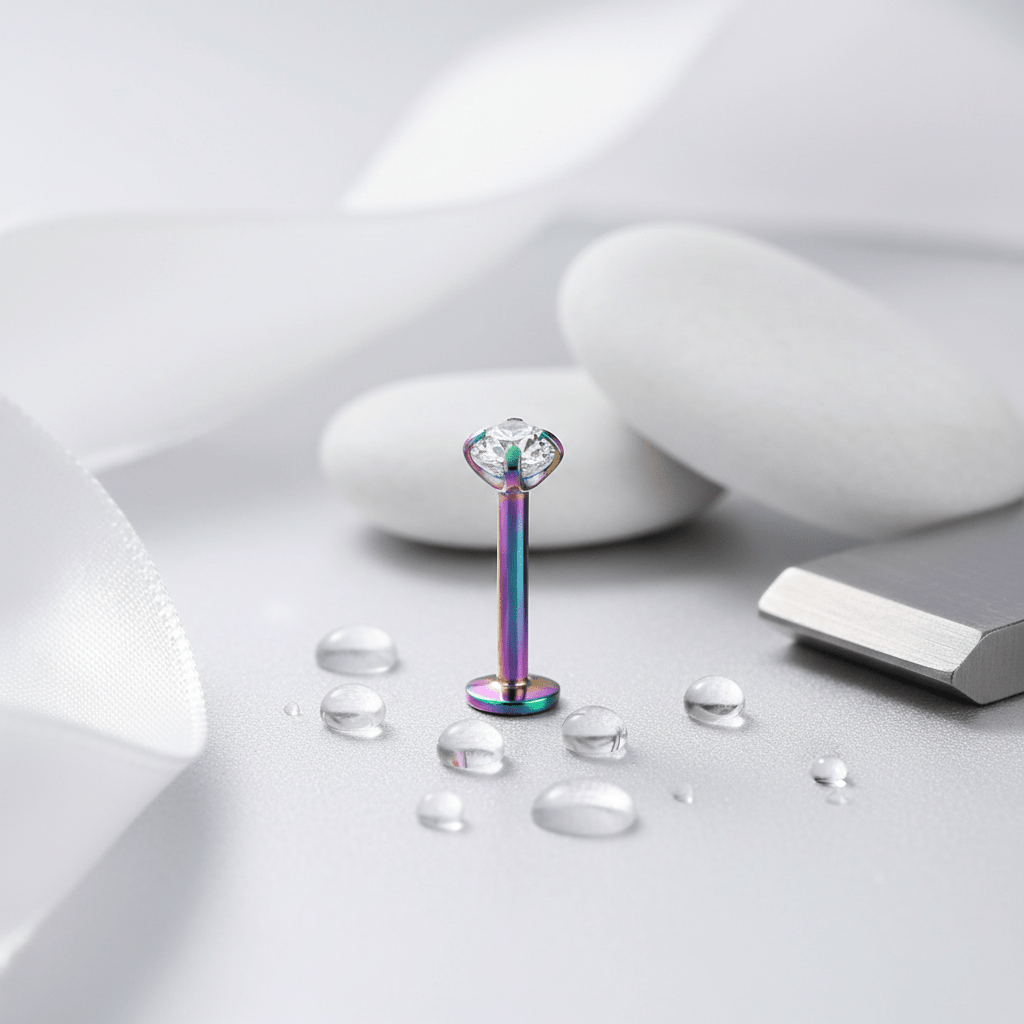 Tragus Helix Piercing – Multikleur – AB Zirkonia - Aramat Jewels - Piercings - cadeautip