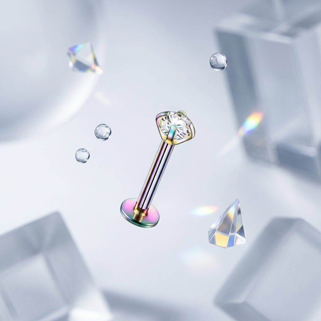 Tragus Helix Piercing – Multikleur – AB Zirkonia - Aramat Jewels - Piercings - cadeautip
