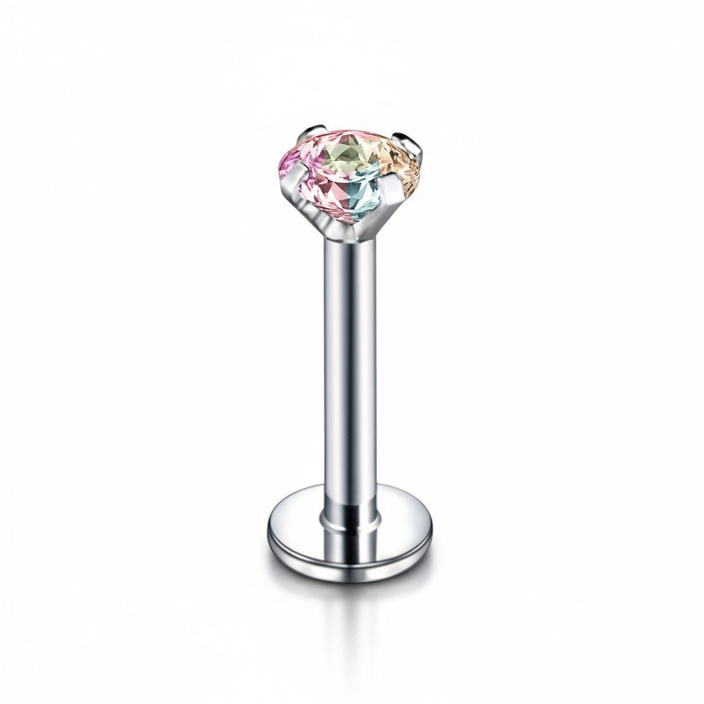 Tragus Helix Piercing Zilver AB Zirkonia 6mm 3mm - Aramat Jewels - Piercings - cadeautip