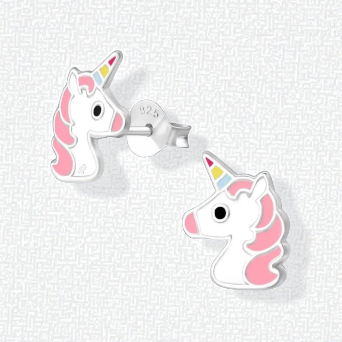 Unieke Zilveren Unicorn Oorbellen - Eenhoorn Thema - Aramat Jewels - Oorbellen - cadeautip