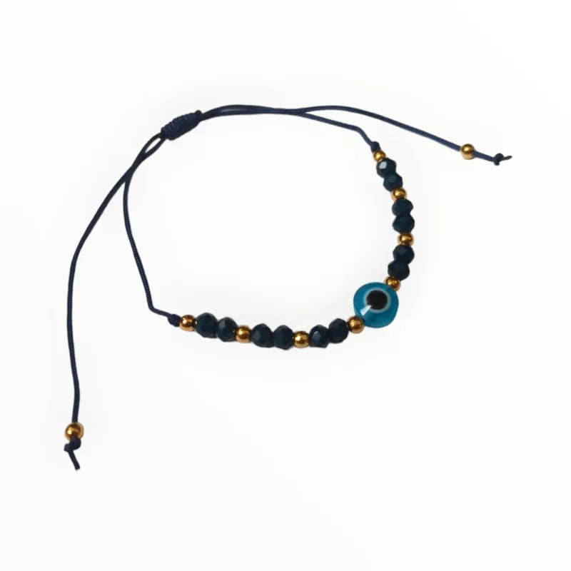 De blauwe en gouden armband