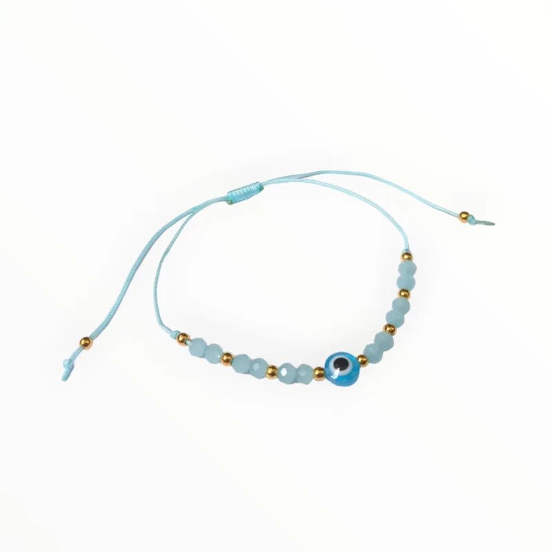 De blauwe en gouden armband