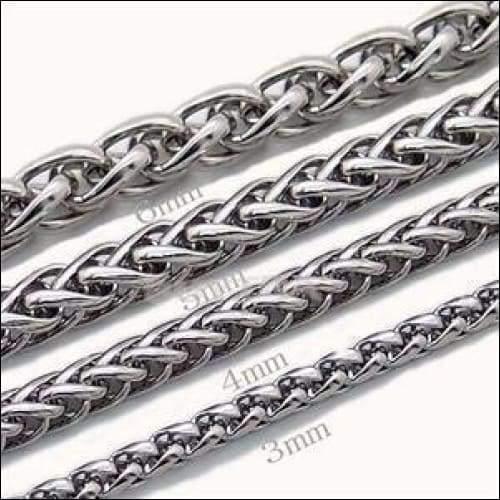 Stainless Chain Necklace - Vossenstaart Armband Staal 21cm 5mm