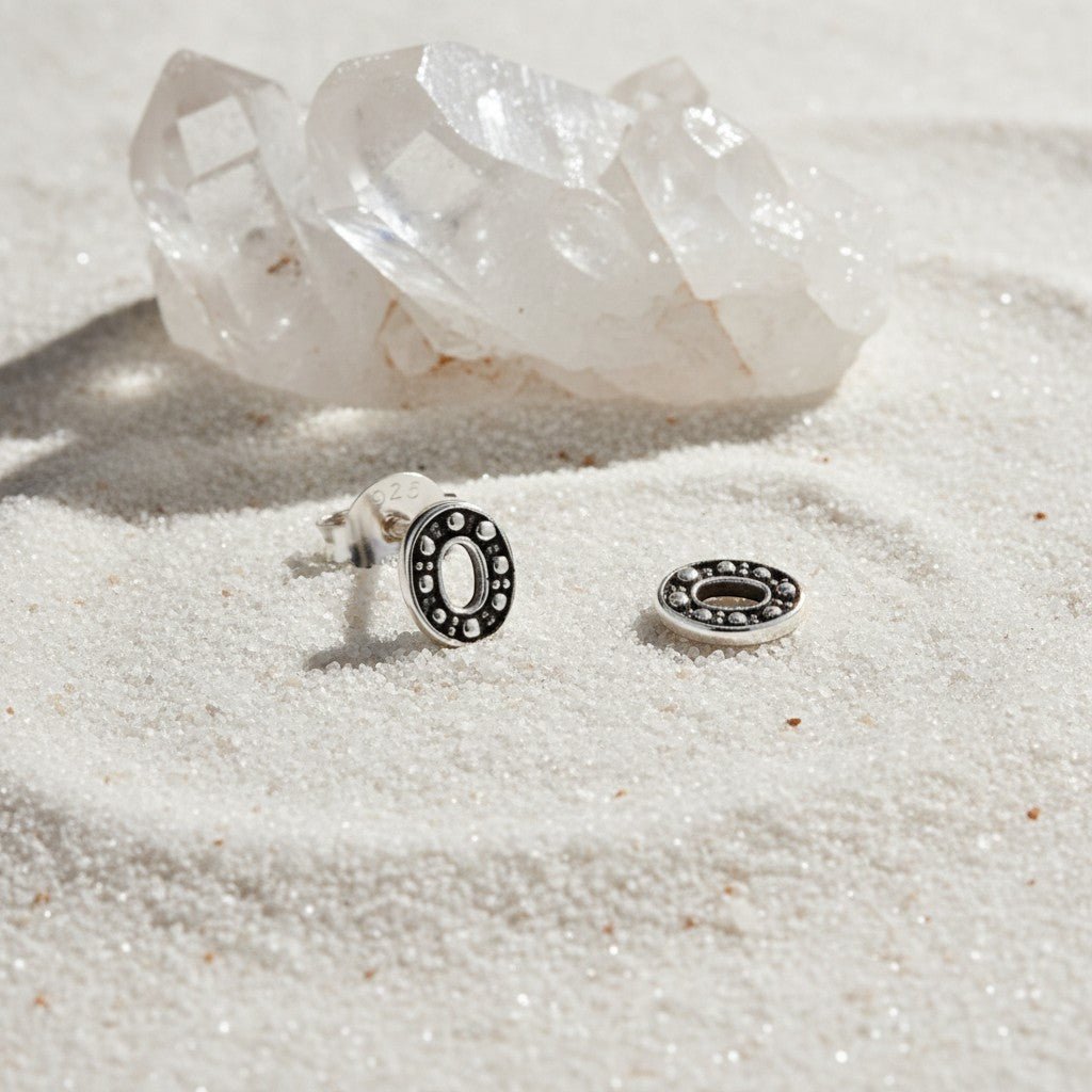 Zilveren Bali Oorbellen Ovaal - Geoxideerd Zilver - Aramat Jewels - Oorbellen - cadeautip