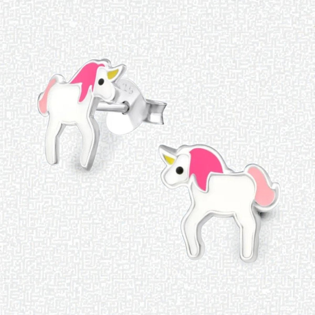 Zilveren Eenhoorn Oorbellen - Schattig Cadeau Meisje - Aramat Jewels - Oorbellen - cadeautip