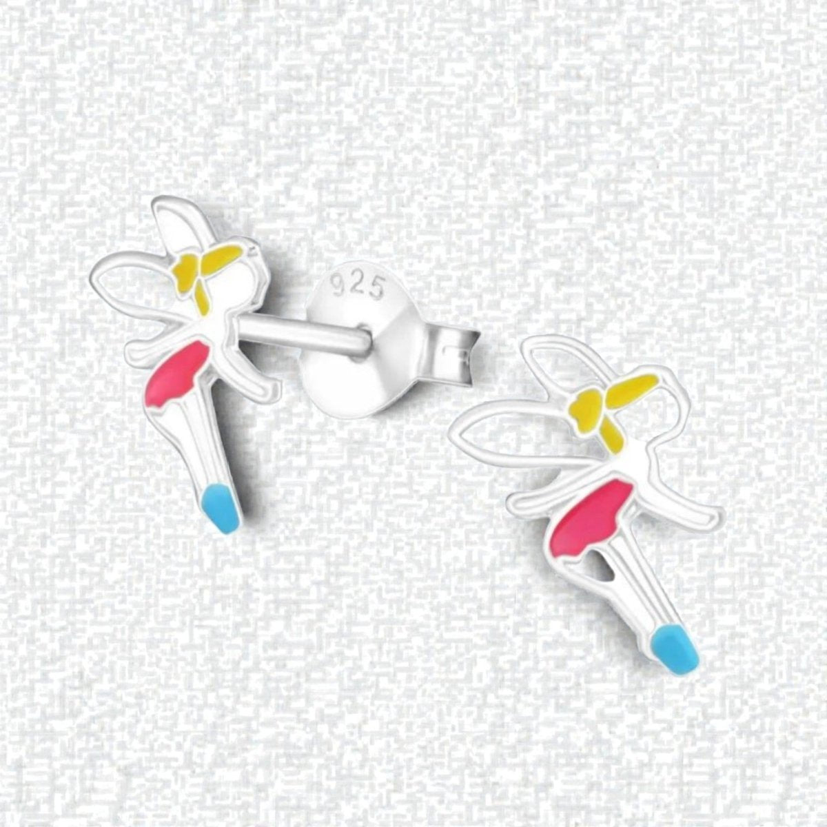 Zilveren Elfjes Oorbellen - Schattige Kinder Oorbellen - Aramat Jewels - Oorbellen - cadeautip