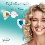 Zilveren Hartjes Oorstekers AB 5 mm - oor4280 - 24394 - Oorbellen kopen# - 5mm - 925 Zilver - AB