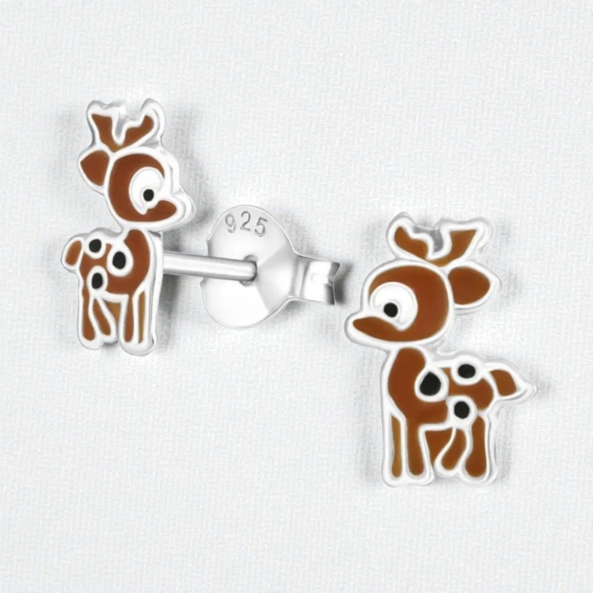Zilveren Hertje Oorbellen - Dierenontwerp - Aramat Jewels - Oorbellen - cadeautip