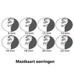 Een set van zes ronde stickers met de woorden makar origen