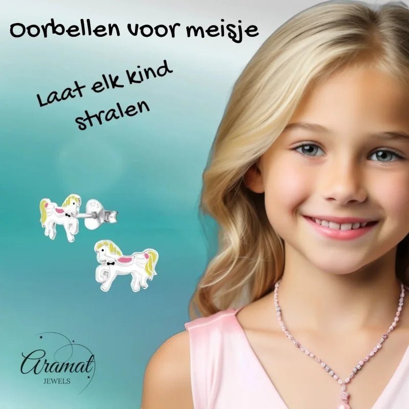Carrousel paard oorbellen.