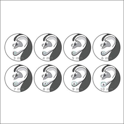 Zilveren Parel Oorbellen Set - Stijlvolle 4mm Met Witte Achtergrond