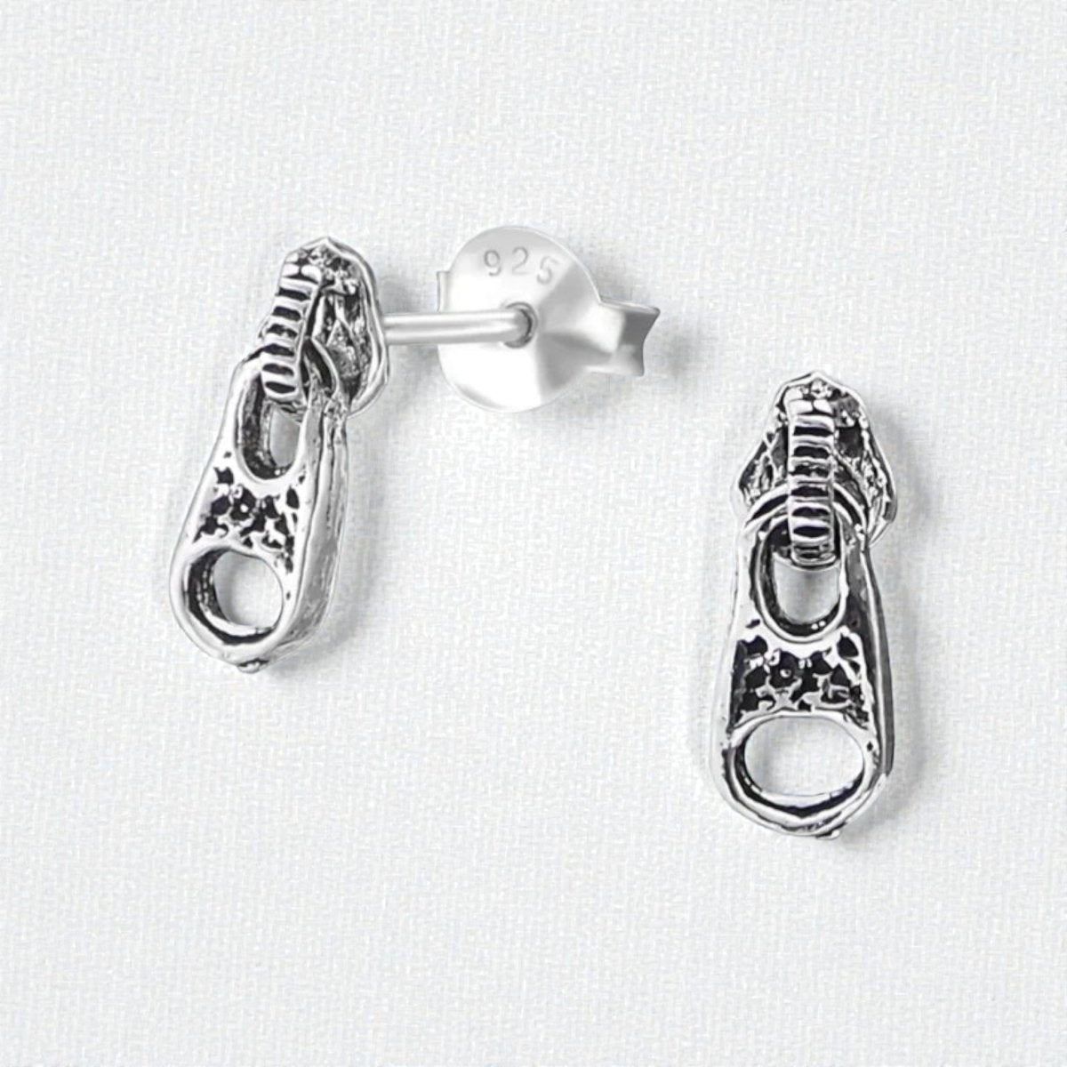 Zilveren Rits Oorbellen - Geoxideerd voor Boho Look - Aramat Jewels - Oorbellen - cadeautip