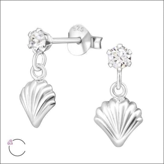 Zilveren Kristal Oorbellen Met Bloemendesign Van Aramat Jewels®