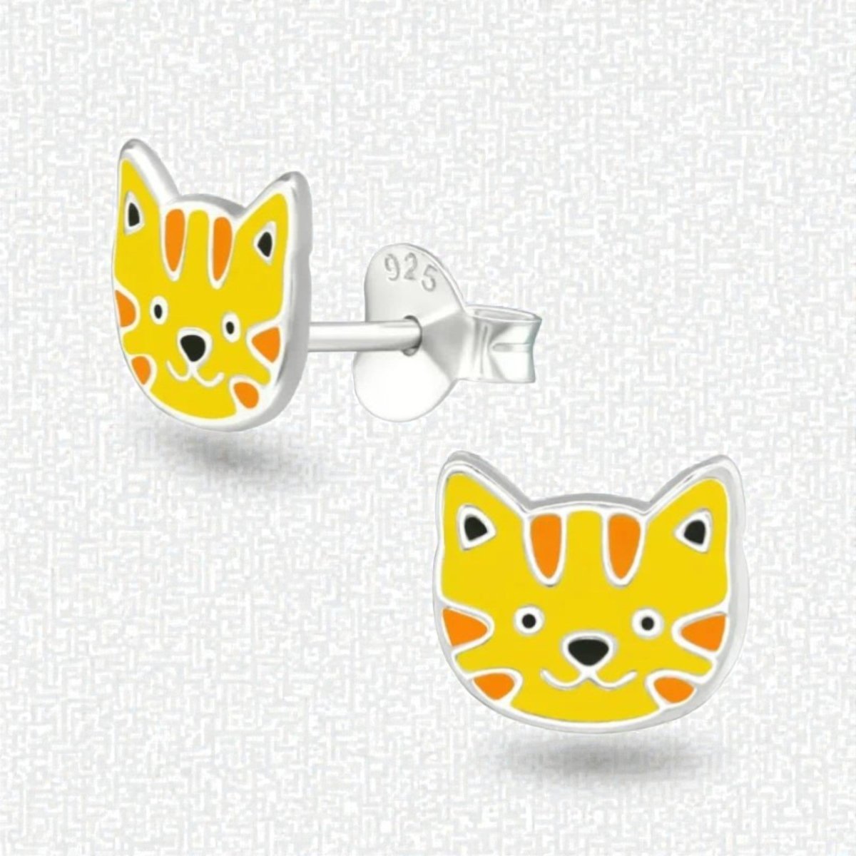 Zilveren Tijger Oorbellen - Schattig Cadeau - Aramat Jewels - Oorbellen - cadeautip