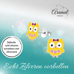 Zilveren Uiltjes Oorbellen - Vrolijk Cadeautje voor Meisjes - oor4397 - 26496 - Oorbellen kopen