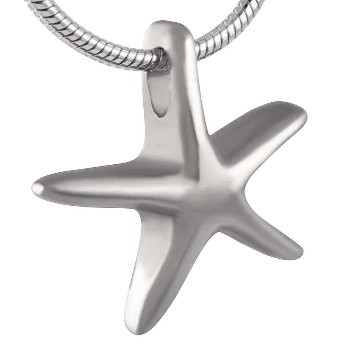 Zilverkleurige ashanger zeester – gedenksieraad - Aramat Jewels - Gedenkhangers - cadeautip