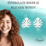 Zilverkleurige blad oorbellen Ø10 mm - oor4237 - Oorbellen kopen# - 10mm - alles - blad