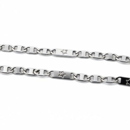 Zilverkleurige Marine Schakel Ketting - Aramat Jewels - Halskettingen - cadeautip