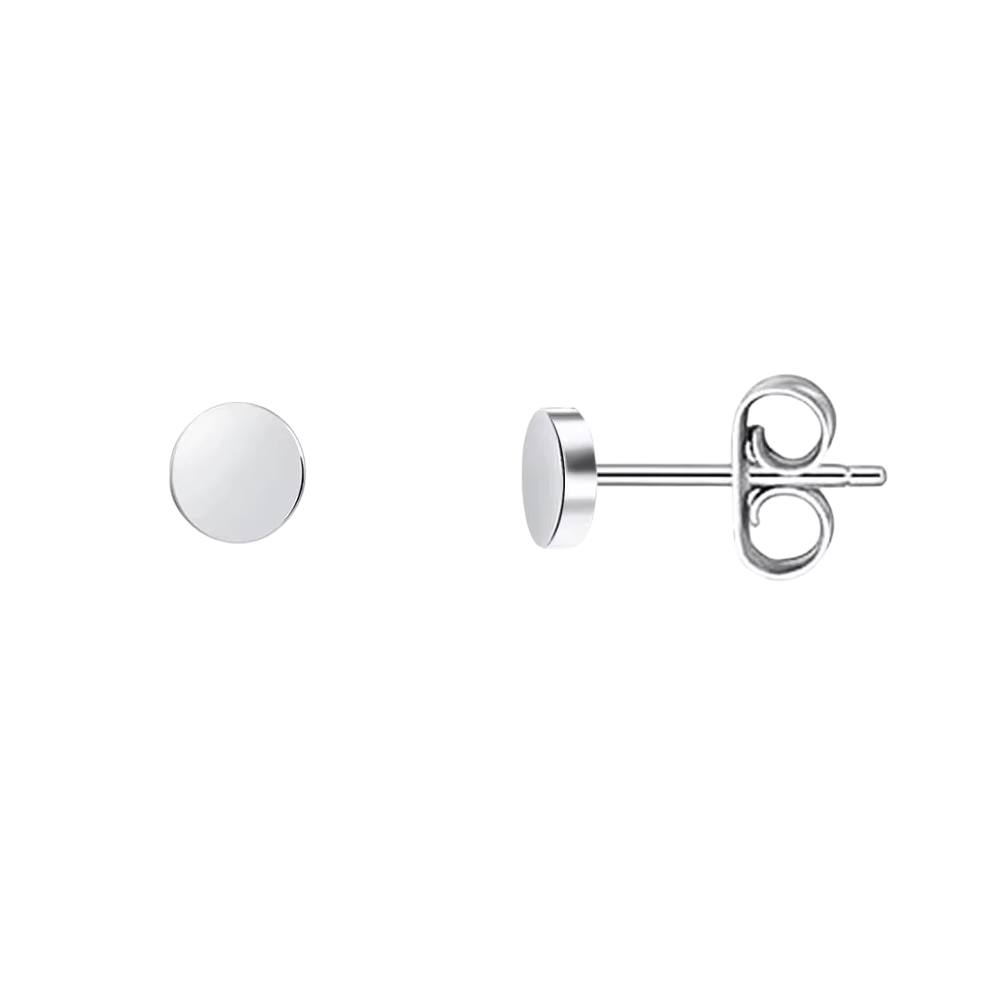 Zilverkleurige Ronde Oorstekers RVS 3mm - Aramat Jewels - Oorbellen - cadeautip