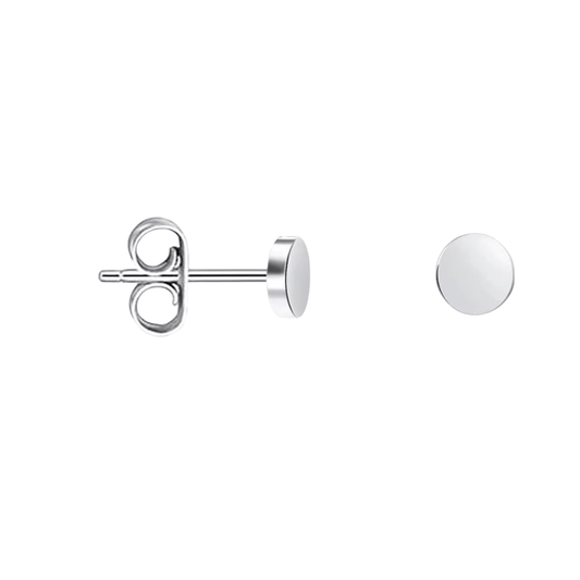 Zilverkleurige Ronde Oorstekers RVS 3mm - Aramat Jewels - Oorbellen - cadeautip