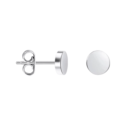 Zilverkleurige Ronde Oorstekers RVS 5mm - Aramat Jewels - Oorbellen - cadeautip