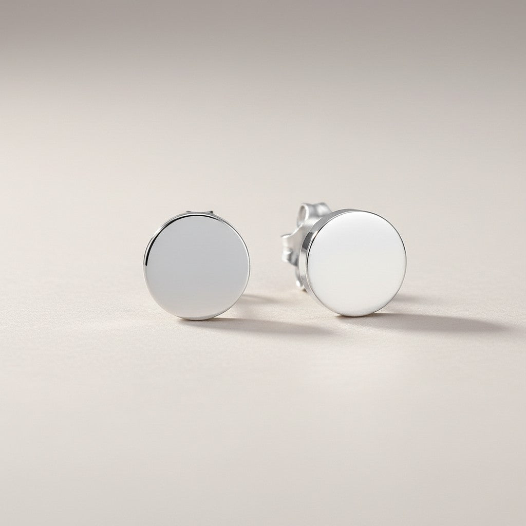 Zilverkleurige Ronde Oorstekers RVS 6mm - Aramat Jewels - Oorbellen - cadeautip