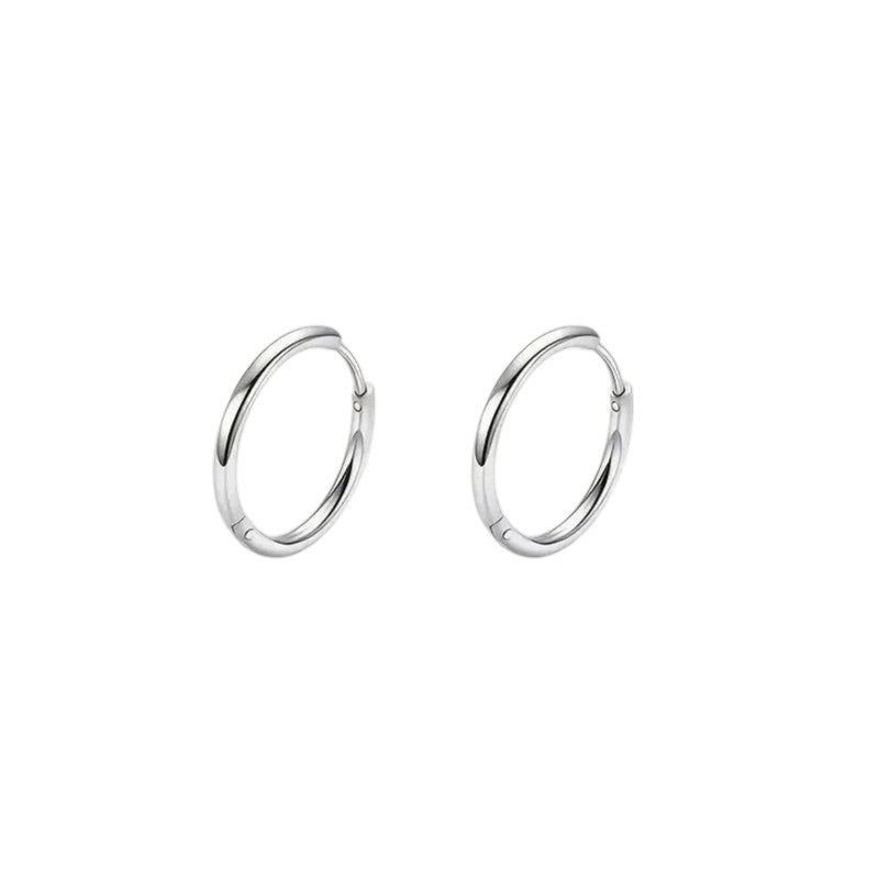 Boucles d'oreilles à charnière en acier
