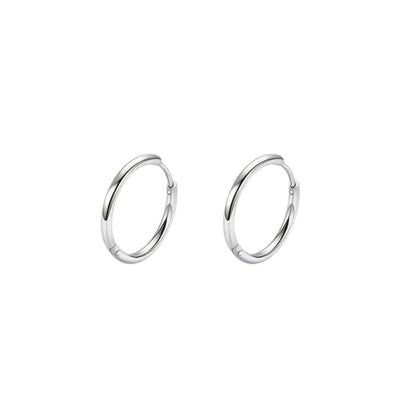 Boucles d'oreilles à charnière en acier