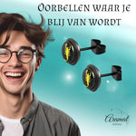Zwarte schorpioen oorstekers – 7 mm - oor2933 - tte150 - Oorbellen kopen# - 7mm - alles - dames
