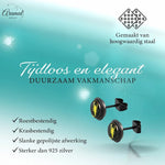 Zwarte schorpioen oorstekers – 7 mm - oor2933 - tte150 - Oorbellen kopen# - 7mm - alles - dames