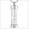 Zilverkleurige Ashanger Zandloper Ketting 4.5cm