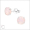Zilveren Kristallen Oorbellen Met Roze Opaal Cz Stud Oorbellen Shown In Product ’echt Zilveren Kristallen Oorbellen r